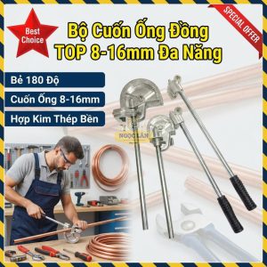 TOP Bộ Cuốn Bẻ Ống Đồng Đa Năng 8-16mm Hợp Kim Thép