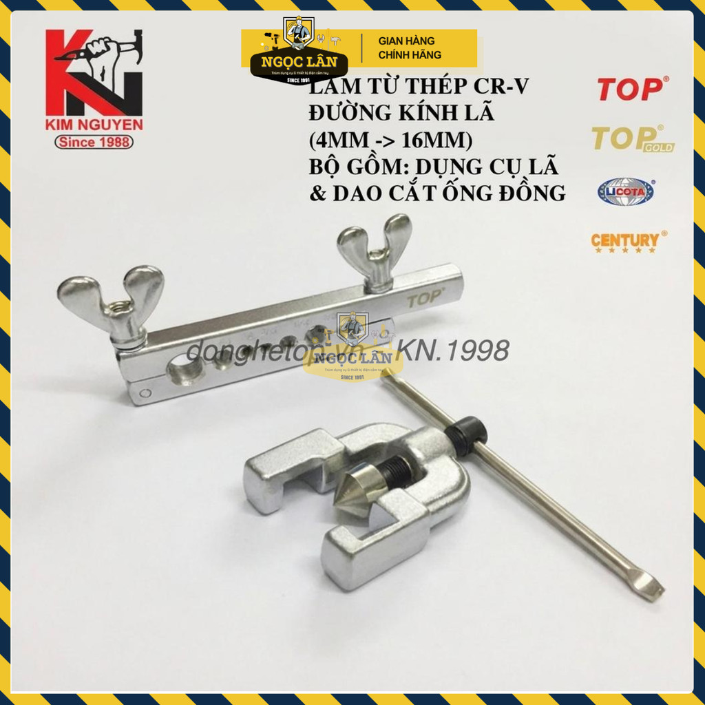 Bộ Lã Ống Đồng Chính Hãng TOP 3/16"-5/8" (4-16mm) Thép CR-V - Ảnh 4