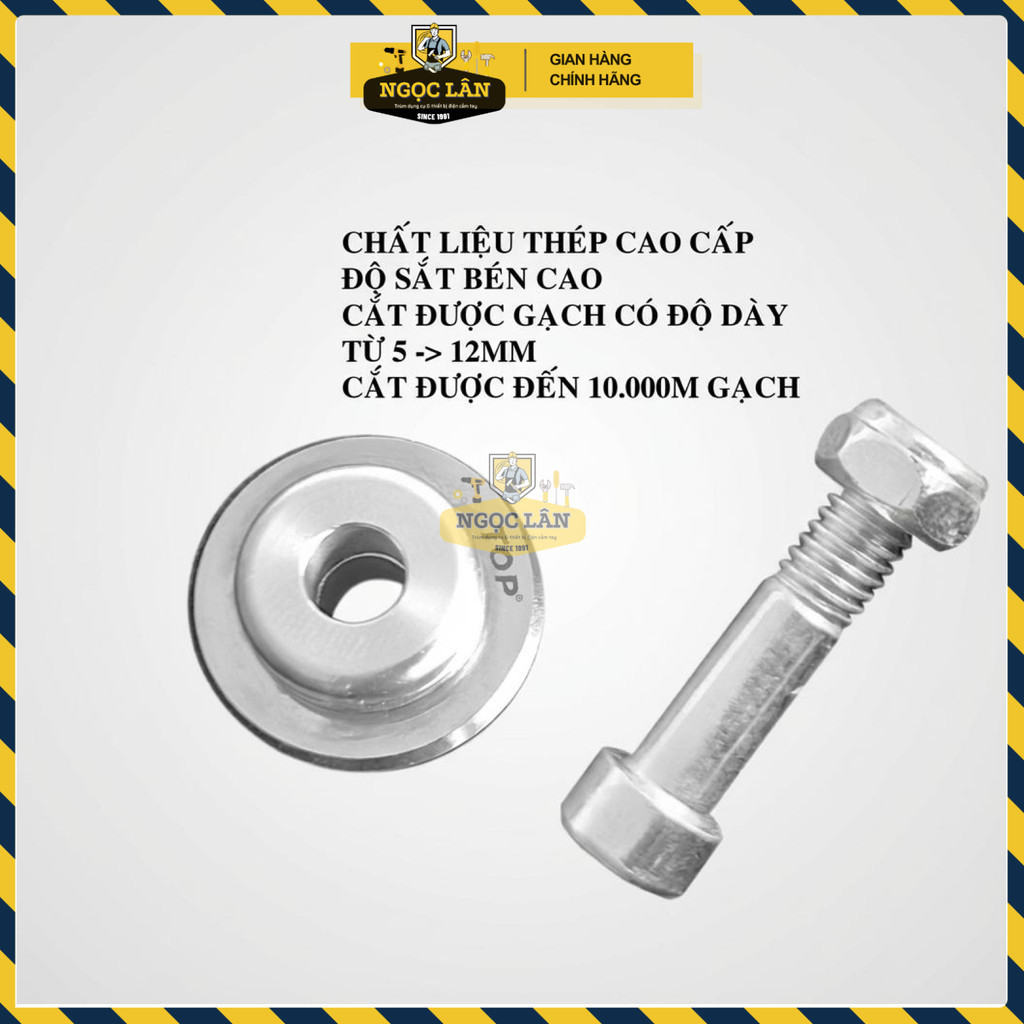 Lưỡi Cắt Gạch Thủ Công TOP 22mm Thay Thế Thép Cao Cấp Chính Hãng - Ảnh 4