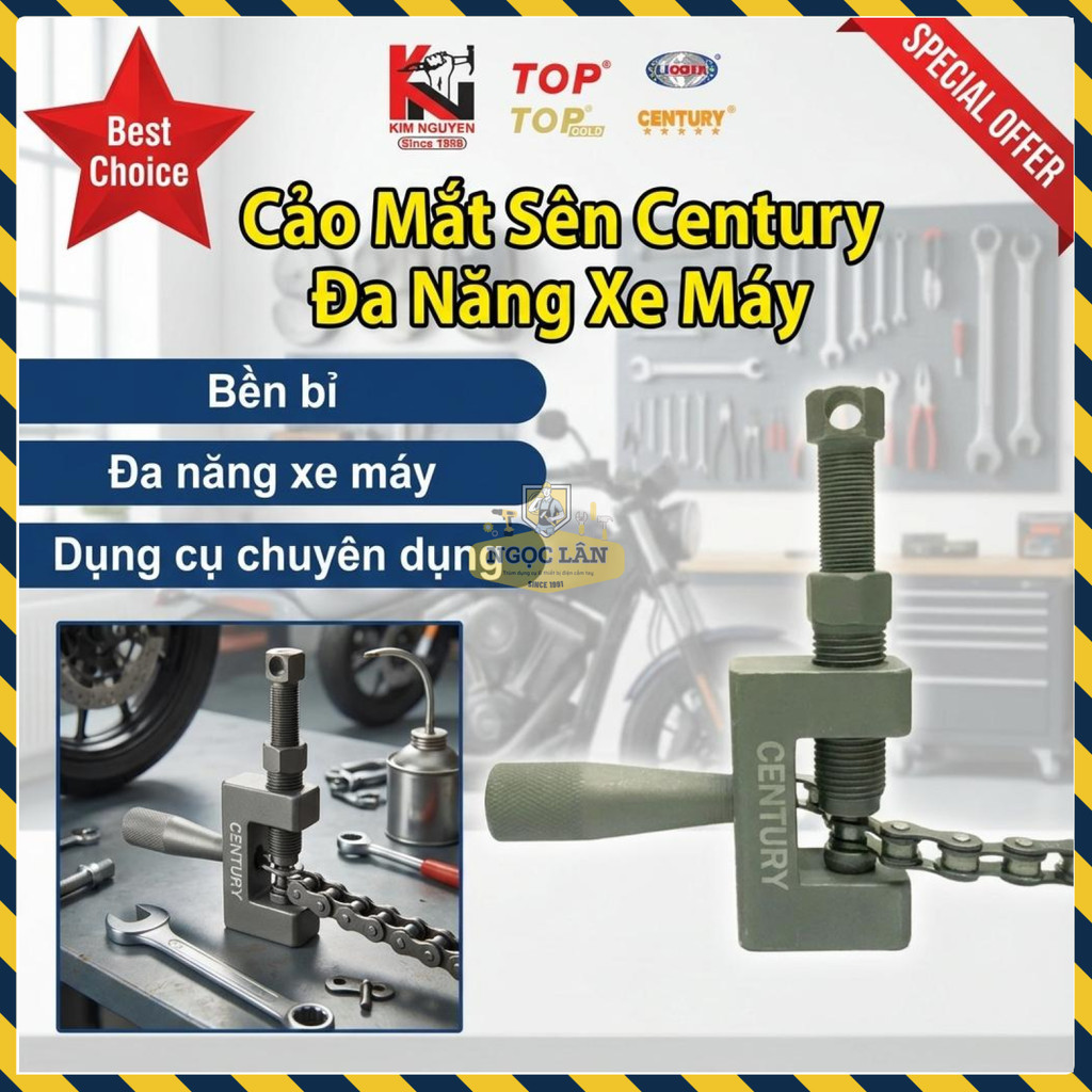 Cảo Mắt Xích Sên Xe Máy Century Đa Năng Cho Thợ Xe
