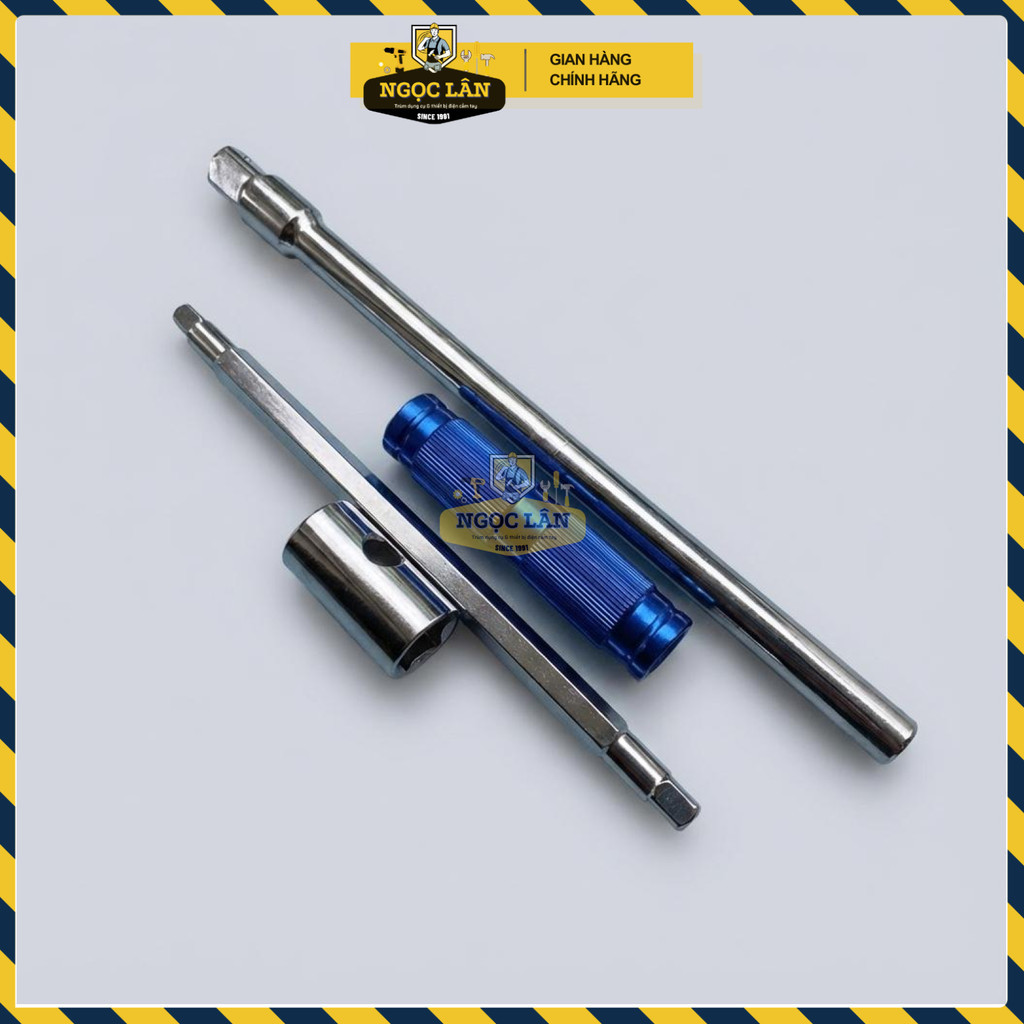 Chính hãng CRV Cần Chữ T Vặn Bulong 4 Đầu Đa Năng 1/2 3/8 1/4 10mm Bền Bỉ - Ảnh 2