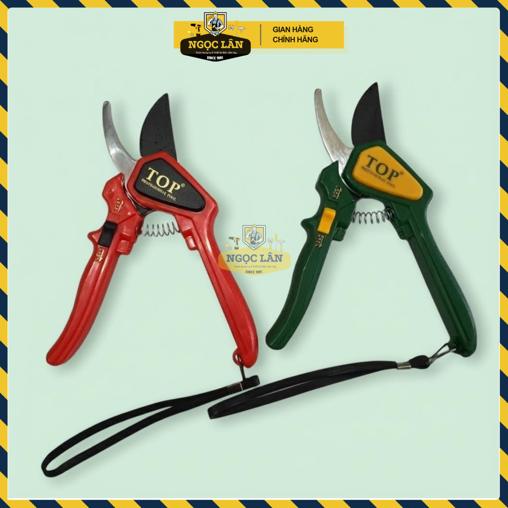 Kéo Cắt Cành TOP Kiểu Mỹ 8 Inch Lưỡi Thép, Cán Nhựa Chính Hãng - Ảnh 7