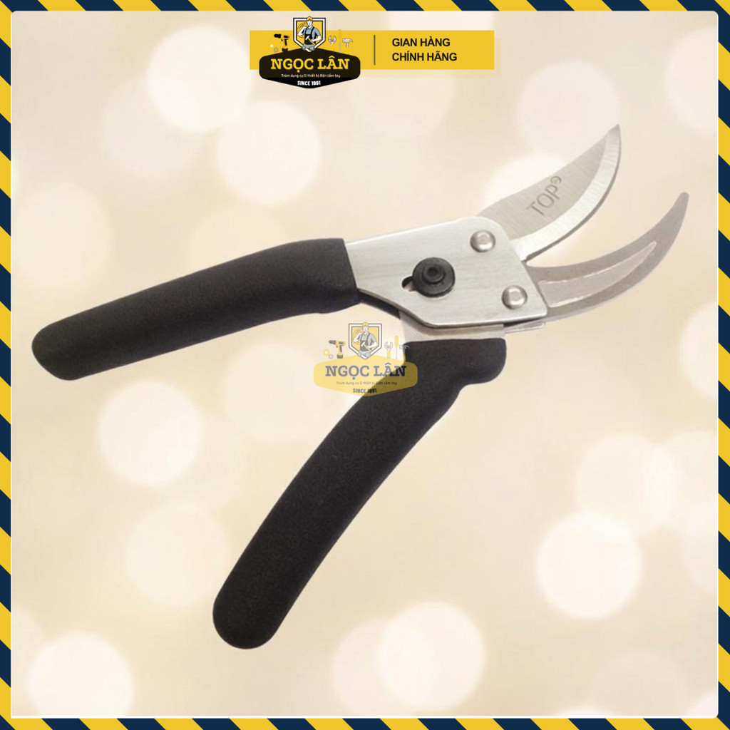 Kéo Cắt Cành TOP 9 Inch Cán Nhung Lưỡi Inox Chống Gỉ - Ảnh 5