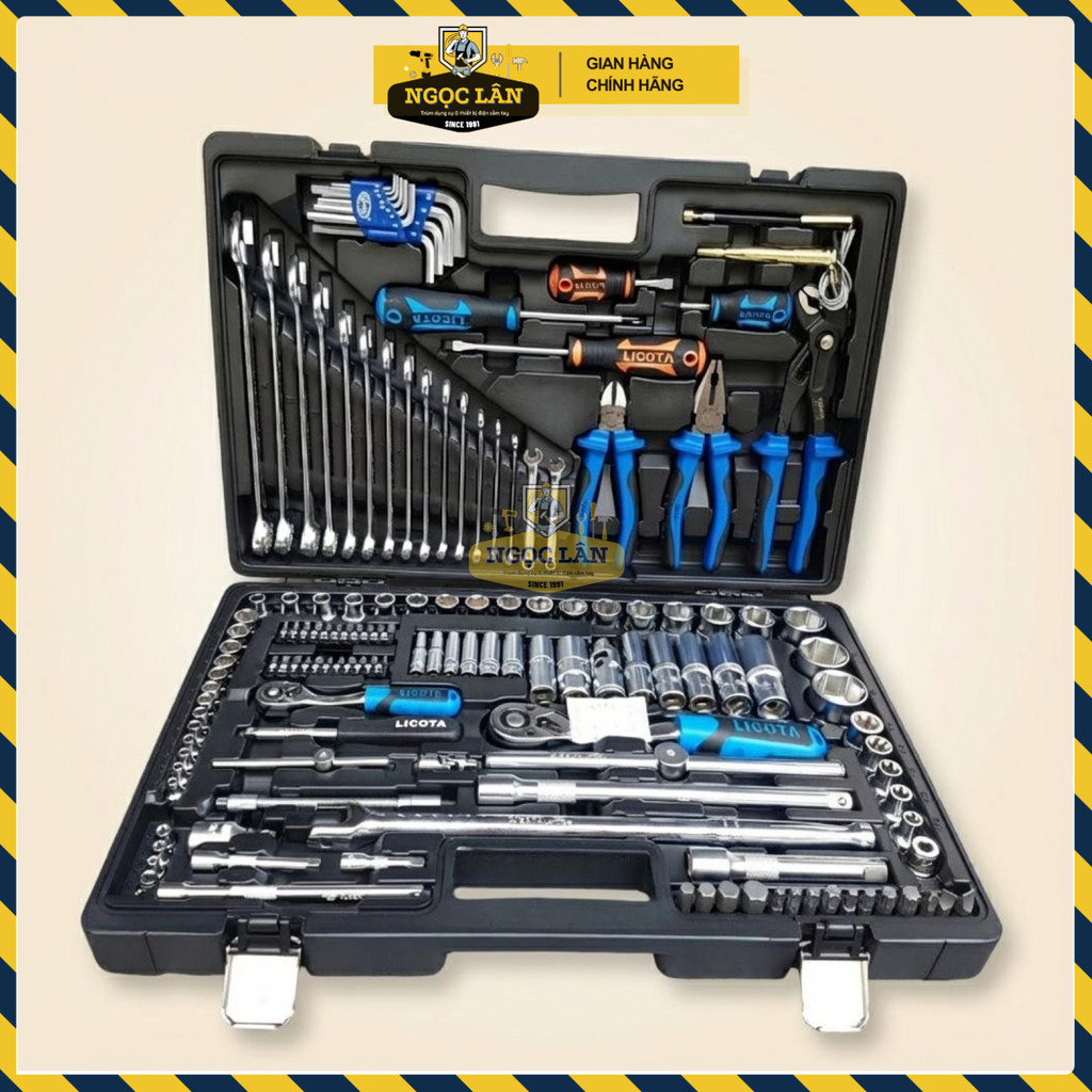 Bộ Tuýp Dụng Cụ Sửa Chữa LICOTA 143 Chi Tiết Thép CR-V Đa Năng - Ảnh 5