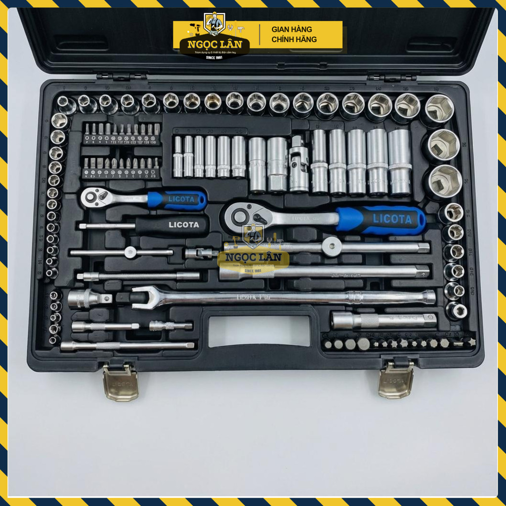 Bộ Tuýp Dụng Cụ Sửa Chữa LICOTA 143 Chi Tiết Thép CR-V Đa Năng - Ảnh 9