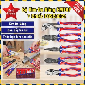 Bộ Kìm Đa Năng EMTOP 7 Chiếc Cao Cấp Sửa Chữa Lắp Đặt EOS23055
