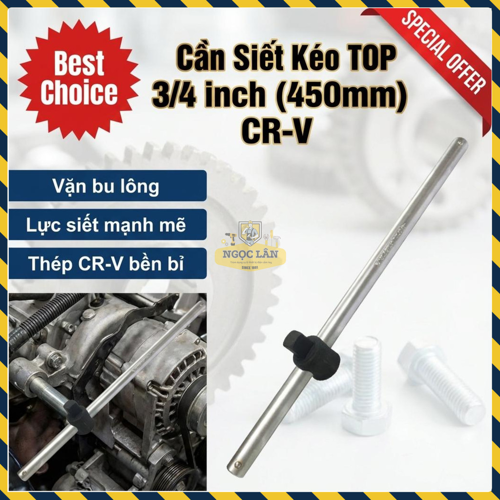 Cần Siết TOP Đầu Trượt 3/4 Inch (450mm) CR-V Vặn Bu Lông