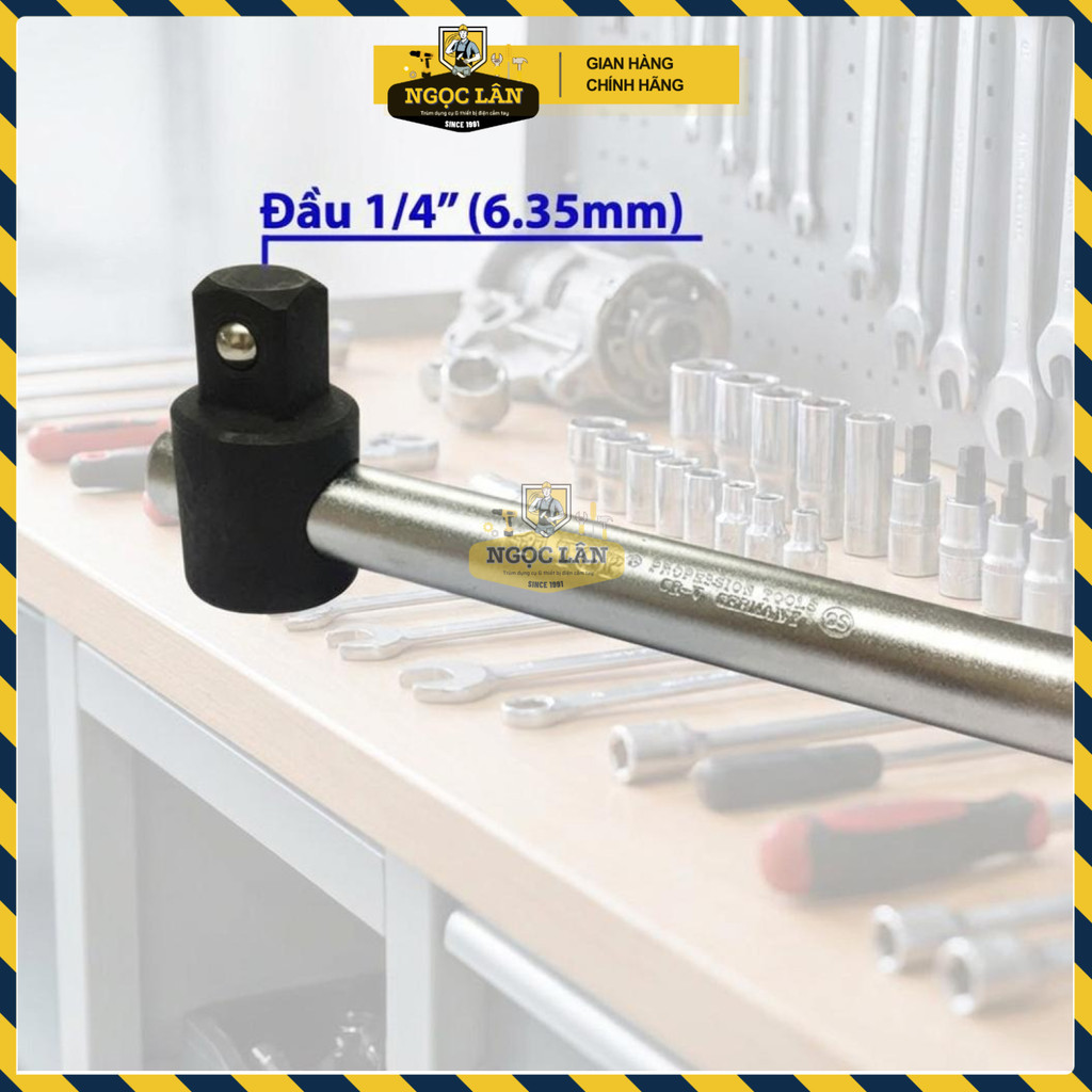 Cần Siết Đầu Trượt TOP 1/4" 150mm Thép CR-V Chính Hãng - Ảnh 3
