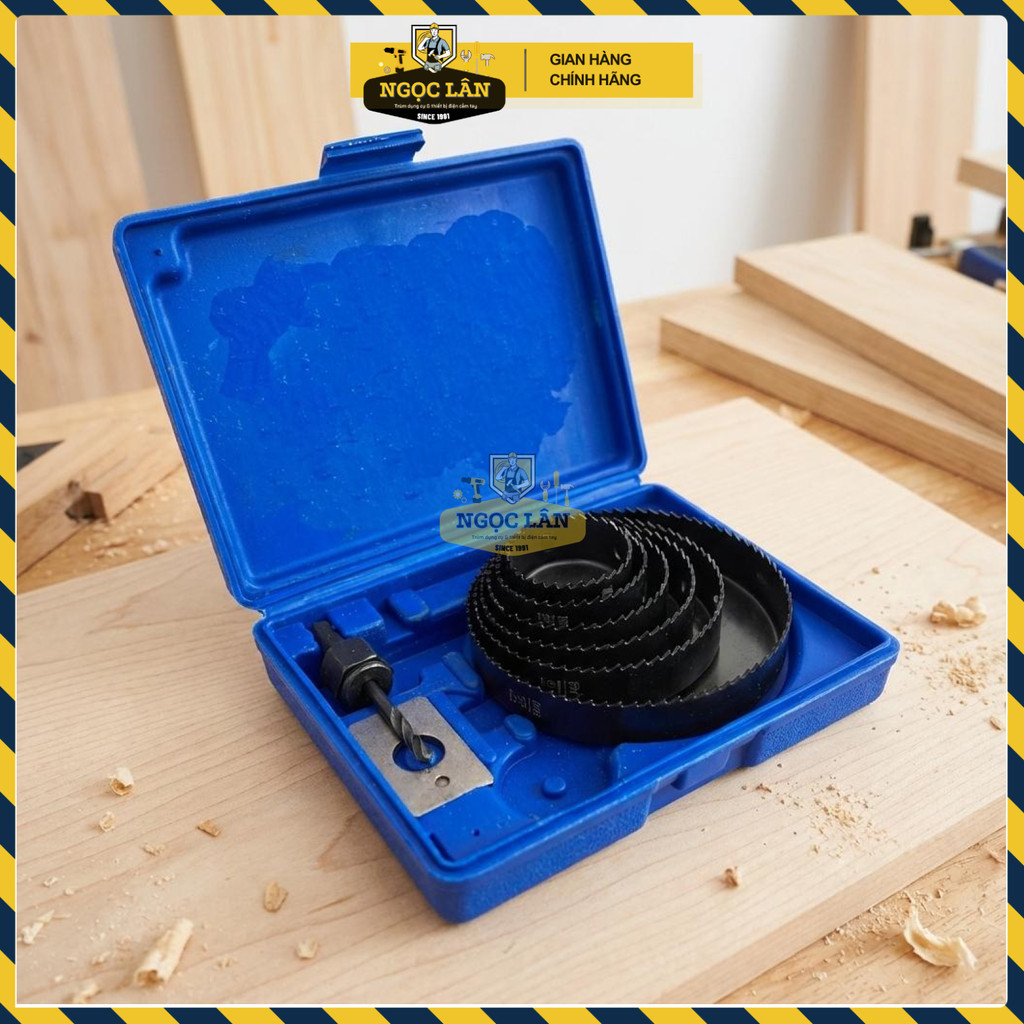 Bộ Khoét Lỗ Gỗ Thạch Cao LS+ 8 Chi Tiết Hợp Kim Cứng Cáp Cao Cấp - Ảnh 2