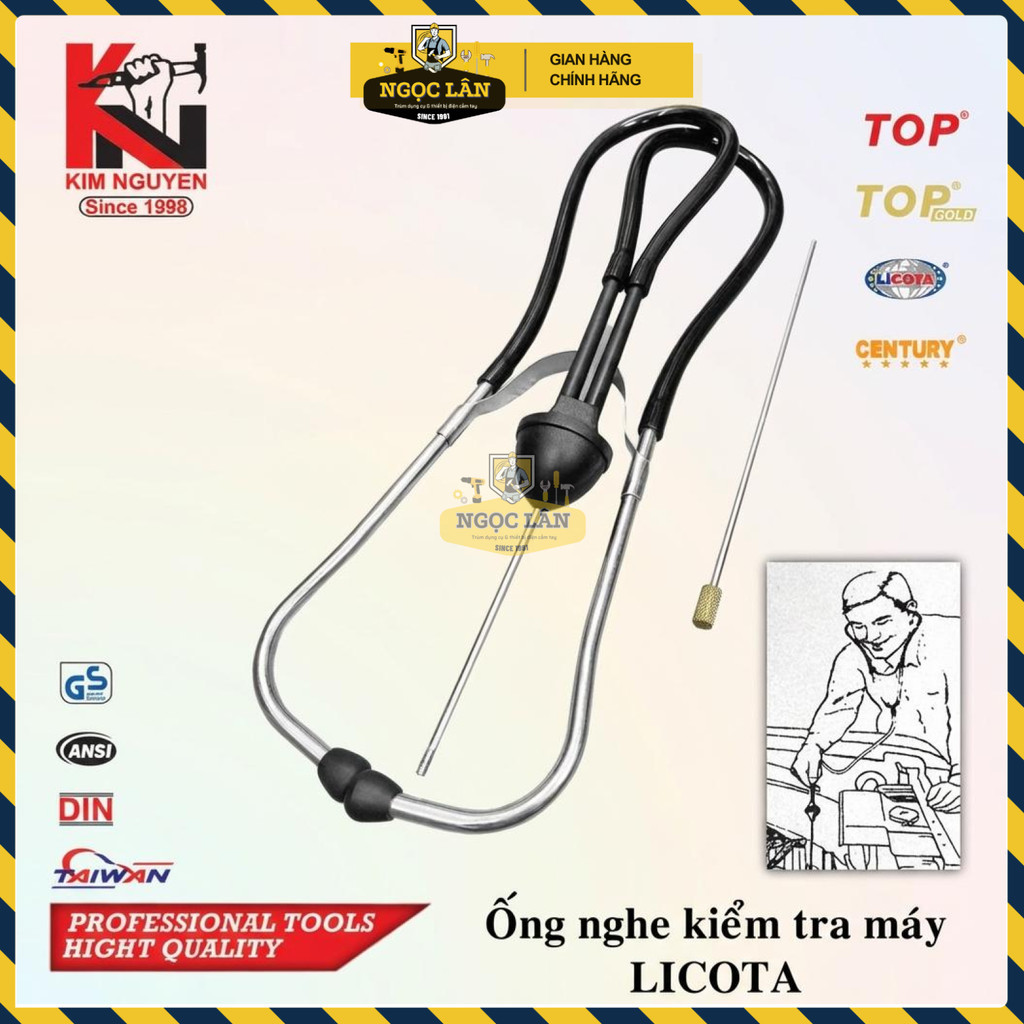 Ống Nghe Kiểm Tra Độ Ồn Máy Xe Licota Cao Cấp - Ảnh 2