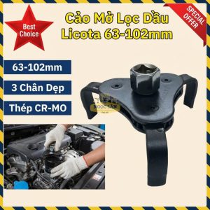 Cảo Mở Lọc Dầu 3 Chân Dẹp Licota Chính Hãng Cao Cấp