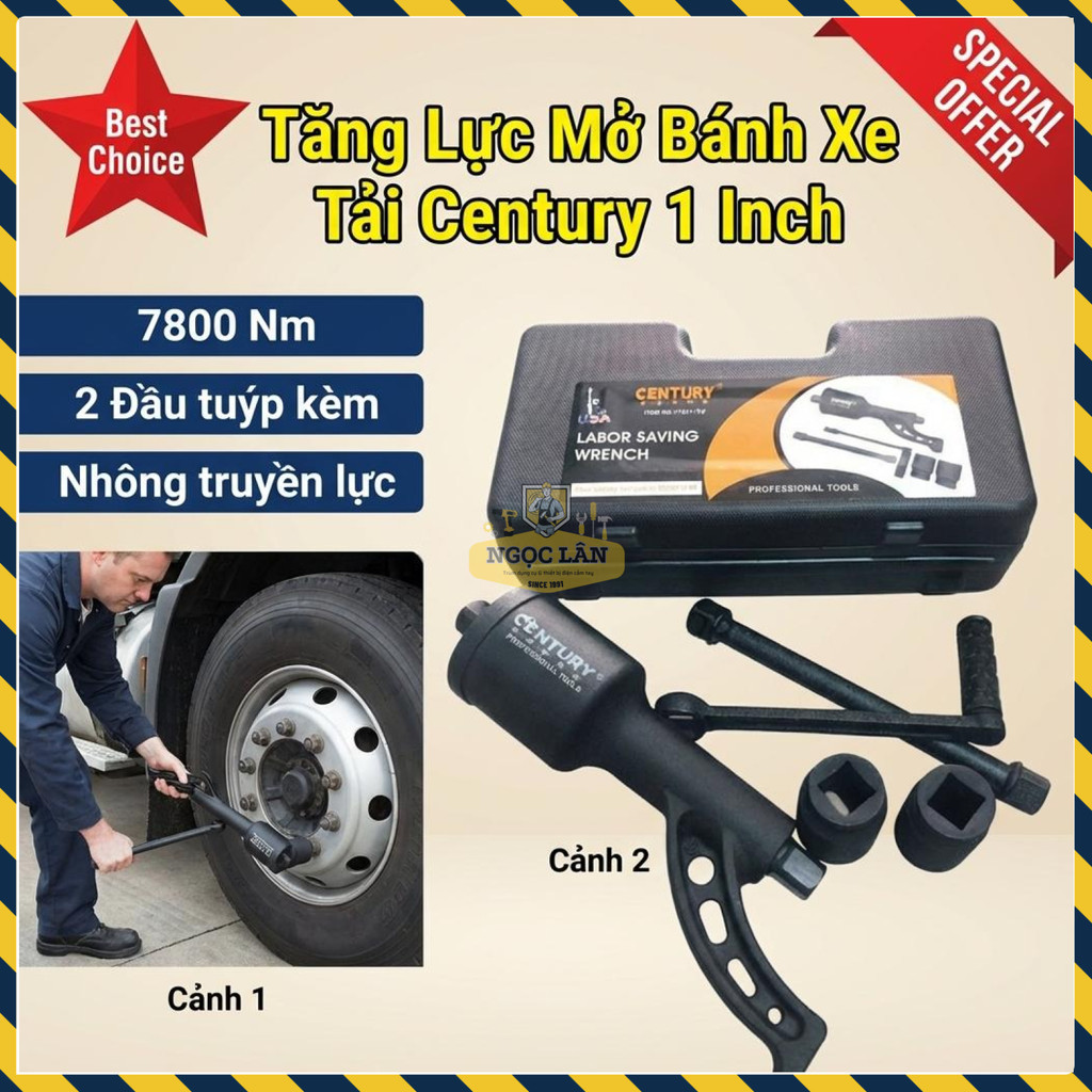 Bộ Tăng Lực Mở Bánh Xe Tải 1 Inch Century Chính Hãng