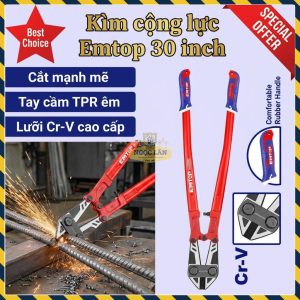Kìm Cộng Lực Emtop 30 Inch Lưỡi Cr-V Cao Cấp Cắt Mạnh (EBCR3001)