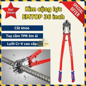 Kìm Cộng Lực EMTOP 36 Inch Cr-V Cao Cấp EBCR3601