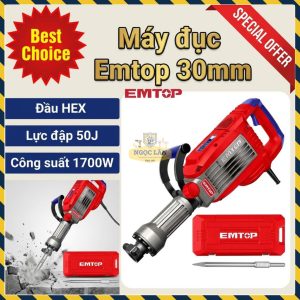 Máy Đục Bê Tông Emtop EDBRH1703 1700W 30mm