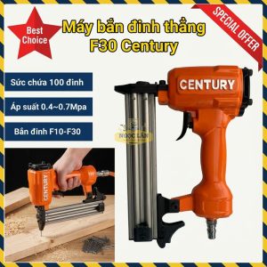 Máy Bắn Đinh Thẳng F30 Century Dùng Hơi Bấm Gỗ Nội Thất Ngoại Thất