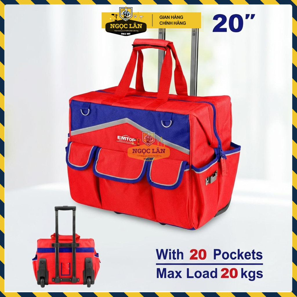 Túi Dụng Cụ Kéo EMTOP 20 Inch Chống Ẩm EHRRTB2013 - Ảnh 3