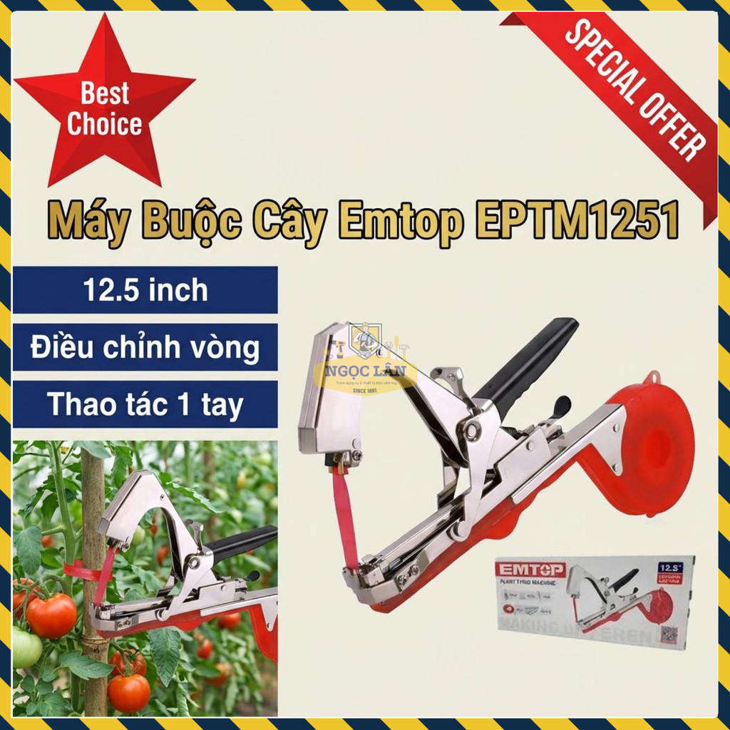 Máy Buộc Cây Emtop EPTM1251, 12.5 Inch, Thao Tác Một Tay