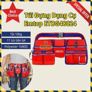 Túi Dụng Cụ Emtop ETBG48024 Chuyên Dụng Đa Năng