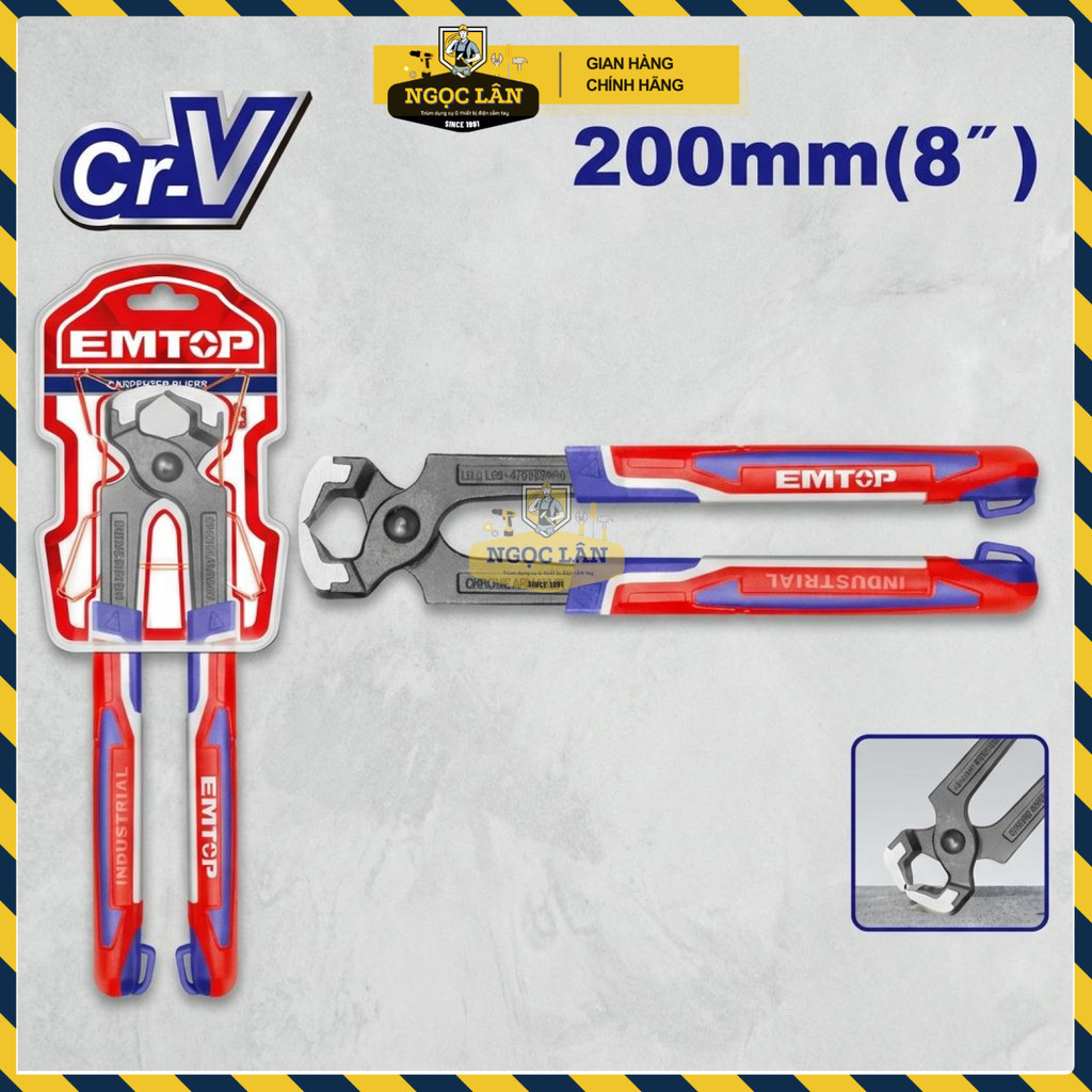 Kìm Càng Cua Nhổ Đinh Thợ Mộc Cao Cấp EMTOP 8"/200mm Cr-V EPLRCP0821 - Ảnh 2