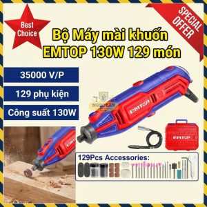 Bộ Máy Mài Khuôn EMTOP 130W 129 Chi Tiết EMGK1301
