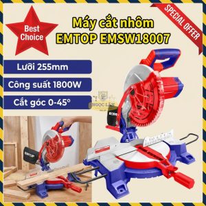Máy Cắt Nhôm Cắt Nghiêng EMTOP 1800W Model EMSW18007