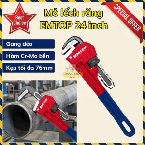 EMTOP Mỏ Lếch Răng 24 Inch Kẹp 76mm EPWH2401