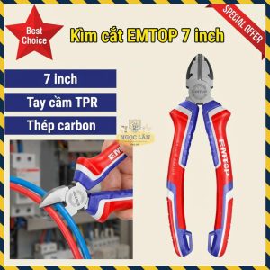 Kìm Cắt 7 Inch EMTOP EPLRD0711 Thép Carbon