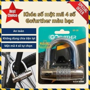 Combo 2 Khóa U Mật Mã 4 Số GO FURTHER Không Chìa