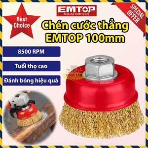 Chén Cước Thẳng EMTOP 100mm Ren M10x1.5 EWCB61005