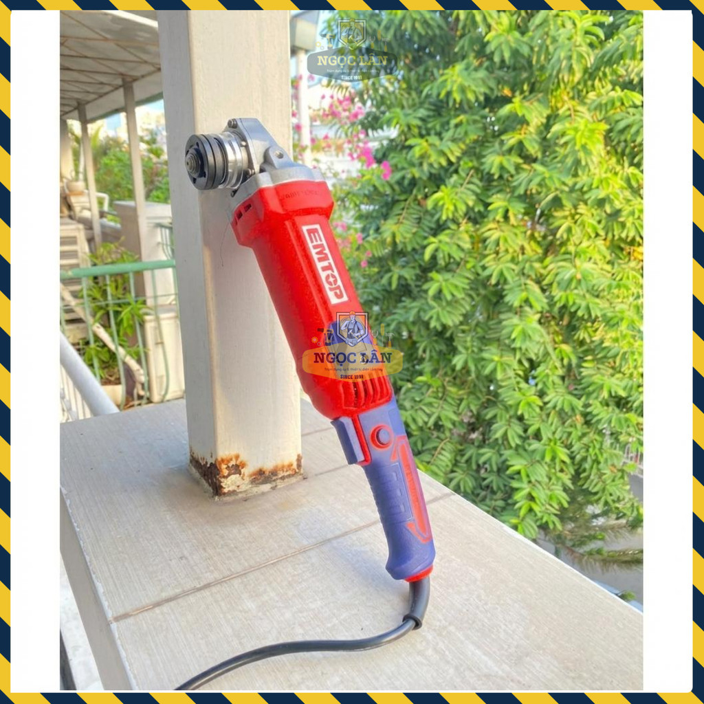 Máy Mài EMTOP Tay Dài 125mm, 1100W, Điều Chỉnh Tốc Độ (EAGRS11053) - Ảnh 4
