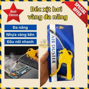 Béc Xịt Hơi Air Duster Cán Vàng, Combo 2 Cái, Xịt Bụi Thổi Khô