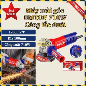 Máy Mài Góc EMTOP 100mm 710W Công Tắc Đuôi EAGR17143