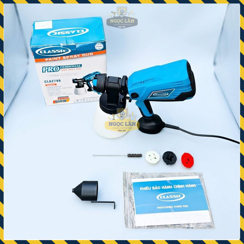 Máy Phun Sơn Điện Cầm Tay Classic CLA2786 600W Chính Hãng - Ảnh 2