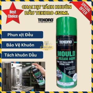Chai Xịt Dầu Tách Khuôn Chống Dính TEKORO 450ML Bảo Vệ Khuôn & Thành Phẩm