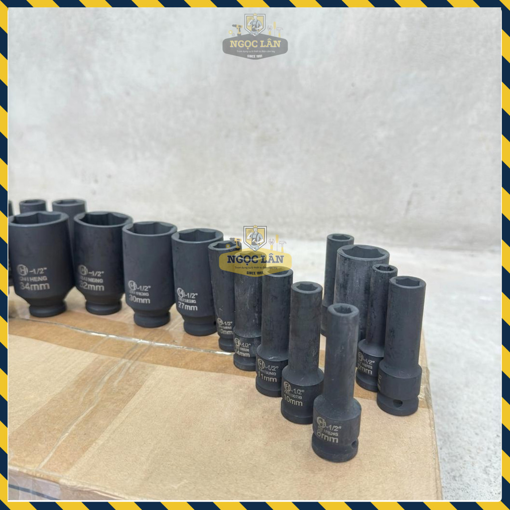Đầu Tuýp Dài 1/2 inch CHI HENG Siêu Cứng Chịu Va Đập 8-36mm - Ảnh 6