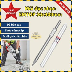 Mũi Đục Nhọn Đuôi Gài 30x400mm EMTOP ECHS034002