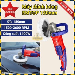 Máy Đánh Bóng EMTOP 180mm 1400W Điều Chỉnh Tốc Độ EAPR1402
