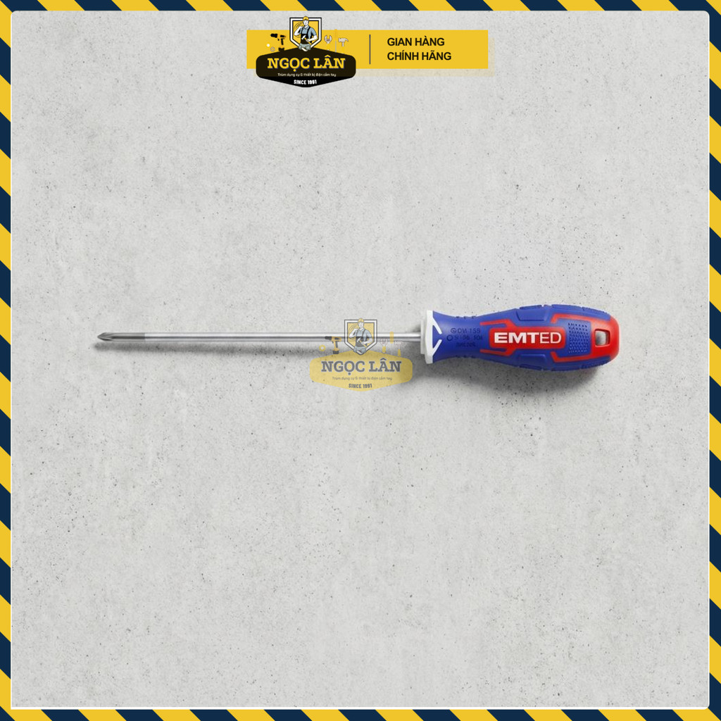 Tua Vít EMTOP 5x100mm PH1 Chuôi Tròn Lưỡi S2 ESDRPH1402 - Ảnh 3