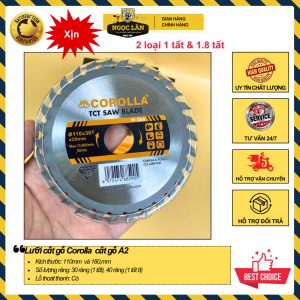 Lưỡi cưa gỗ ván cốp pha Corolla A2 110x30Tx20mm sắc bén cao cấp