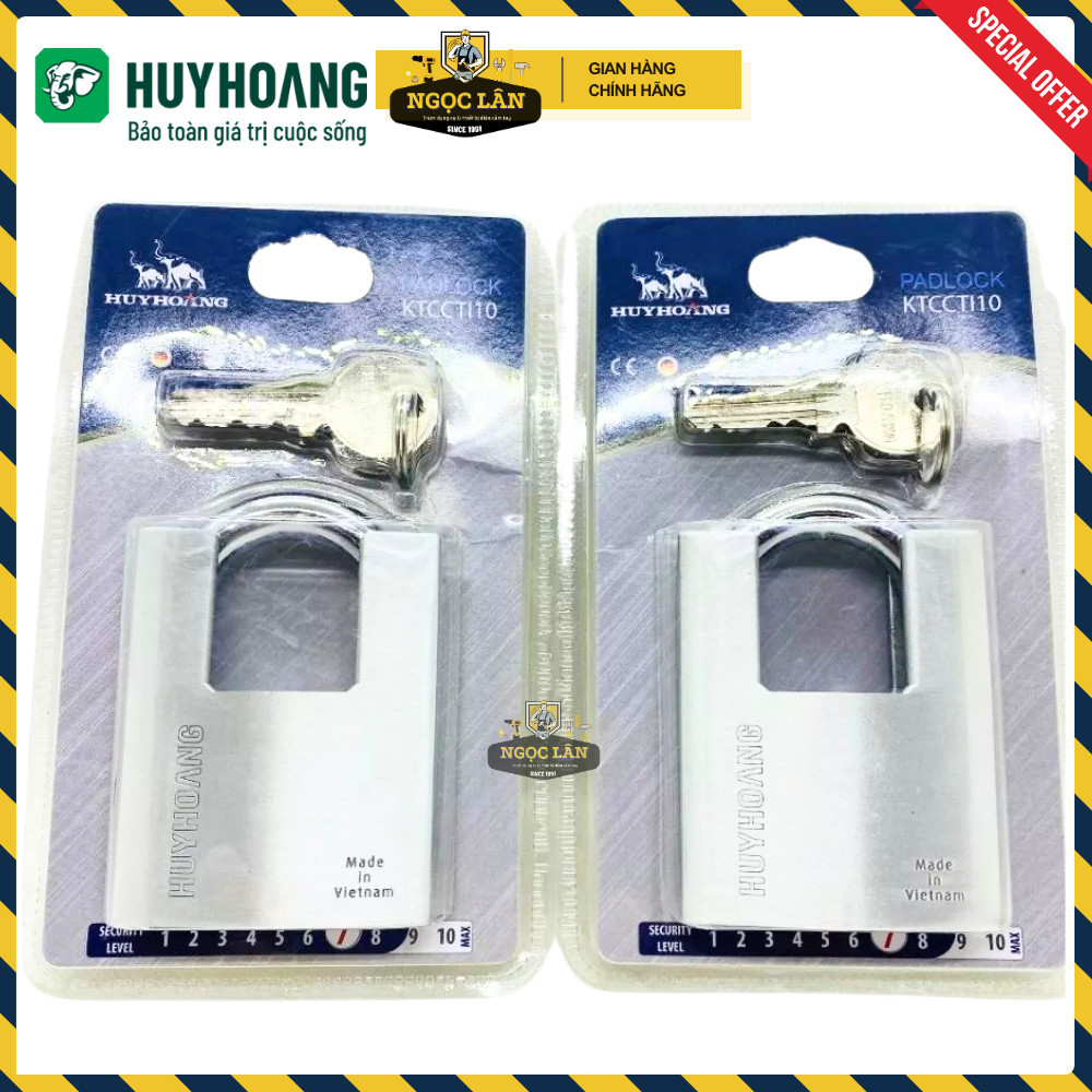 Khóa Bấm Chống Cắt HUY HOÀNG Titanium 6 phân chịu thời tiết cao cấp - Ảnh 4