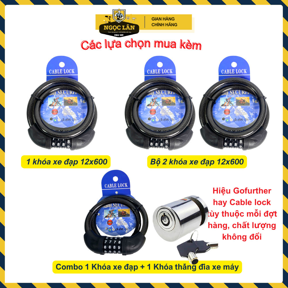 Khóa dây xe đạp 4 số chống trộm cao cấp - Ảnh 7