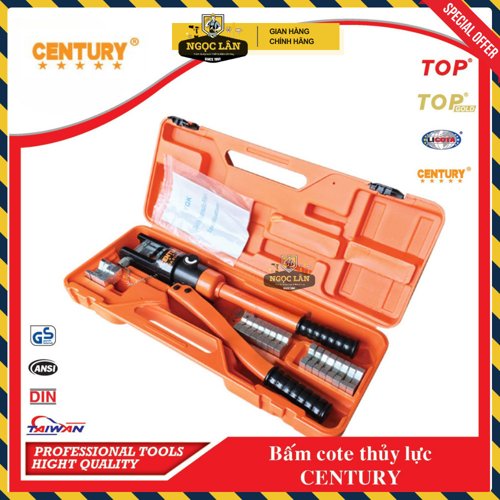 Kìm bấm đầu cose thủy lực Century 16-300MM2 chính hãng - Ảnh 3