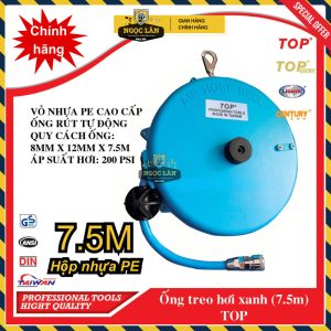 Cuộn dây hơi tự rút TOP 8x12mm dài 7.5m chính hãng cao cấp
