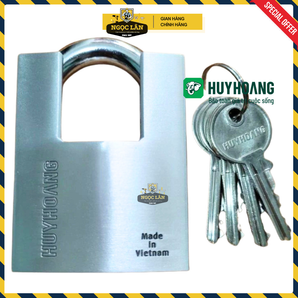 Khóa Bấm Chống Cắt HUY HOÀNG Titanium 6 phân chịu thời tiết cao cấp - Ảnh 7