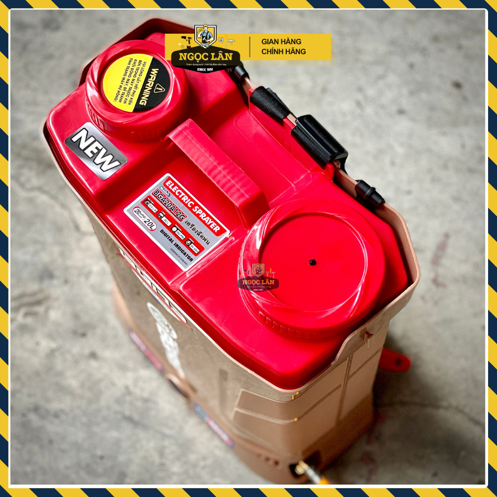 Chính hãng Bình phun thuốc sâu điện BGAS 20L đảo thuốc 1 & 2 Bơm cao cấp - Ảnh 5