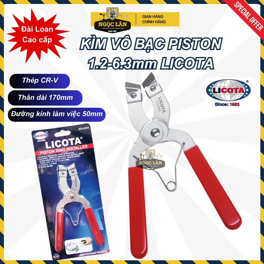 Kìm vô bạc piston Licota 1.2-6.3mm ATA-0245