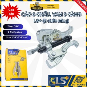 Cảo Vam 3 Chấu LS+ Thép CRV Độ Cứng Cao, Đa Năng 2/3 Chân Chính Hãng