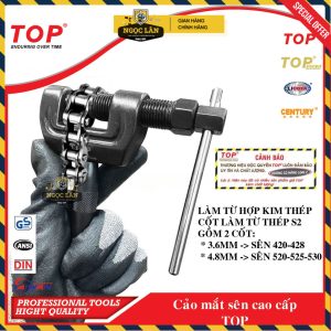 Cảo mắt sên TOP, Vam đột xích xe máy 3.6mm 4.8mm thép đúc