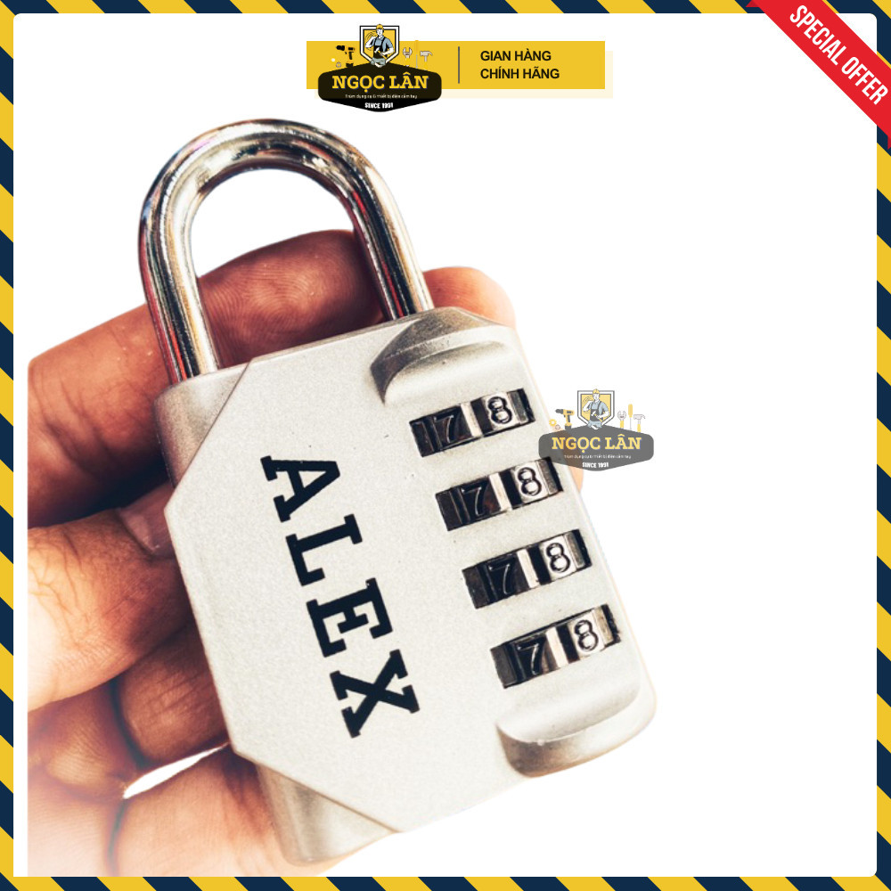 Khóa số mật khẩu 4 số Alex bền bỉ an toàn - Ảnh 5